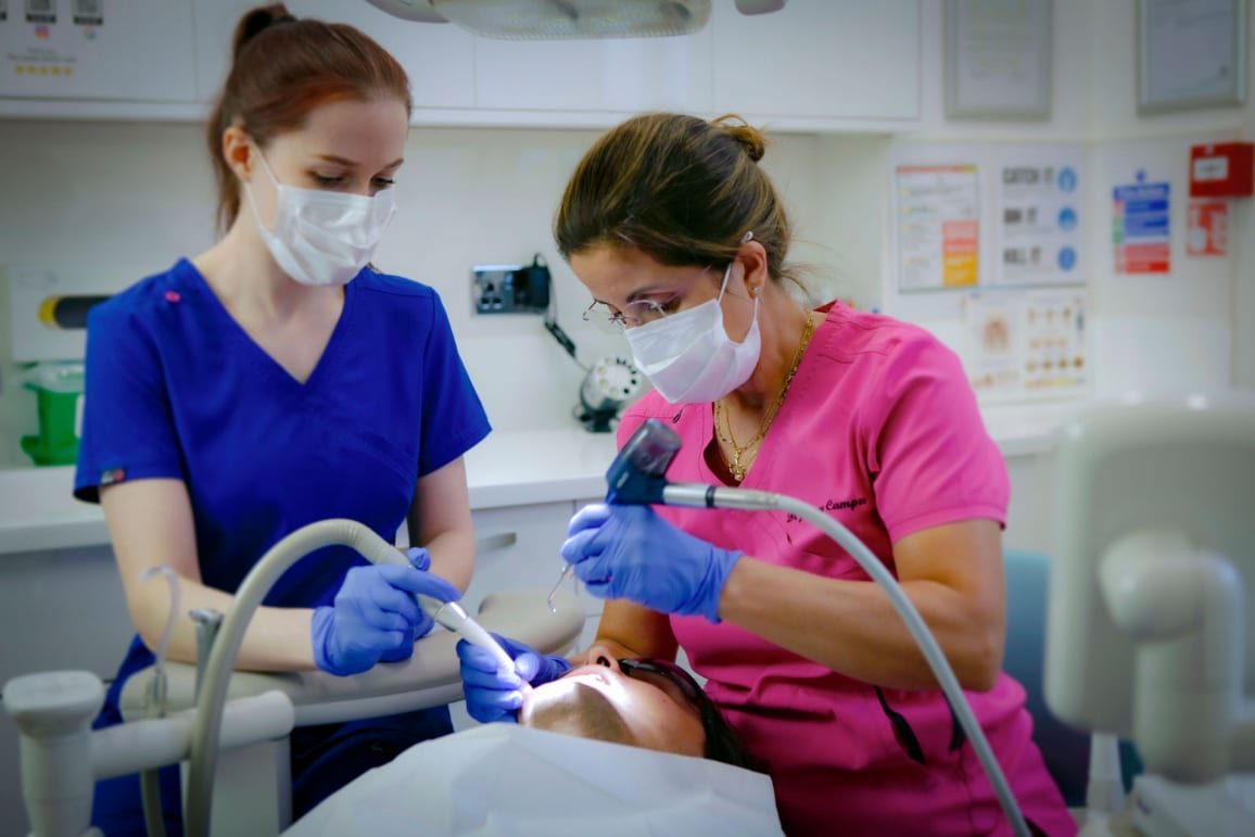 Dental hygiene appointment at Campos Dental Edgware